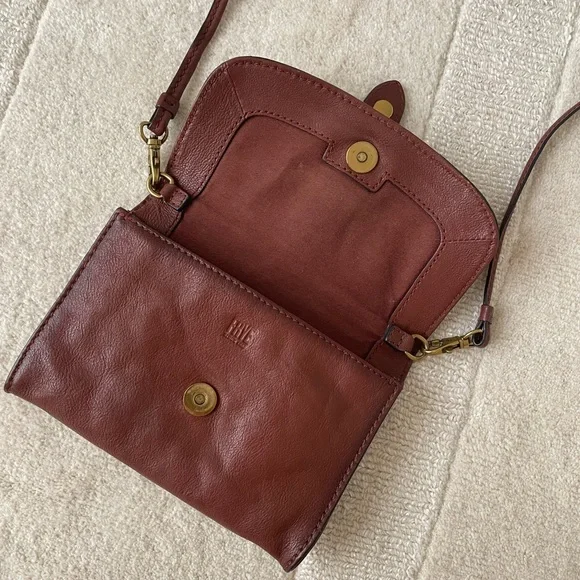 Frye Brown Leather Crossbody Bag - Picture 3 of 8